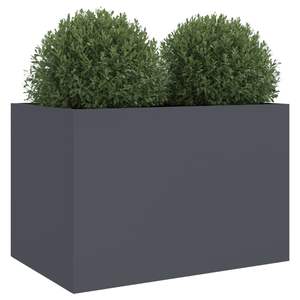 Jardinière en acier laminé à froid anthracite 24,4 x 15,7 x 15,4 po – Pots et jardinières - Product Image 4