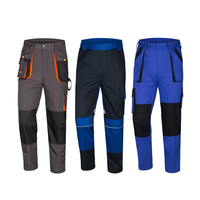 Pantalons de travail haute visibilité, pantalons cargo, fabrication sur mesure, vente en gros OEM, haute visibilité, réfléchissants, respirants, coton et élasthanne, unisexe, PK
