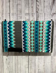 Couverture de selle western professionnelle en laine de qualité supérieure pour l'équitation sur sentier, le barrel racing et les concours. - Product Image 2