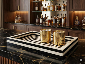 Vase de table Art Déco élégant en os naturel incrusté, couleur personnalisée, plateaux de rangement – Qualité supérieure par PERFECT ENTERPRISES - Product Image 3