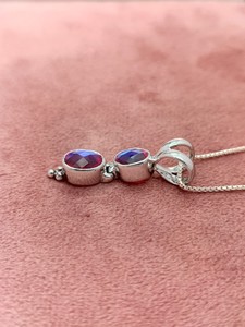 Colgante de Cuarzo Arcoíris Celestial y Cristal Celestial, Elegante Collar de Joyería con Piedras Preciosas, Regalo para Mujer, Estilo Único - Product Image 2