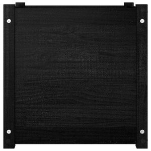 2 pezzi fioriere da giardino in legno massiccio di pino nero 19.7 "x 19.7" x 19.7 "per vasi e fioriere - Product Image 4