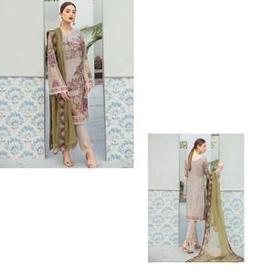 Traje de algodón indio paquistaní shalwar kameez, corbata y tinte, modelo 87, Diseño Popular - Product Image 2