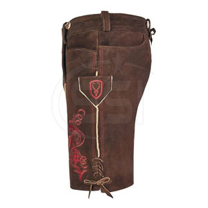 Durable <b>Men</b> Lederhosen <b>Shorts</b> Solid Casual Eco-Friendly with Bavarian Style for Oktoberfest and <b>Festival</b> Wear - Product Image 4