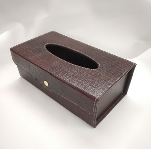 Boîtes de rangement en cuir pour mouchoirs, serviettes et papier toilette, pour coiffeuse, accessoires de voiture, hôtels et réceptions, vente en gros - Product Image 3