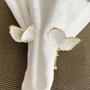 Ensemble d'anneaux de serviette décoratifs pour table à manger, style de table luxueux pour hôtels, restaurants et décoration intérieure - Product Image 4