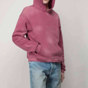 Fabricante OEM de Sudaderas con Capucha con Acabado Lavado al Ácido, Sudadera de Algodón con Forro Polar para Colecciones de Ropa Urbana - Product Image 4