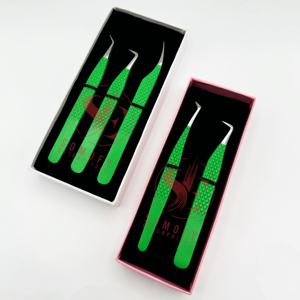 Meilleure vente de pince à épiler professionnelle en acier inoxydable pour extension de cils, prise en main parfaite à tous degrés, conception durable, ne glisse jamais - Product Image 6