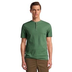 Men's Customizable Casual Style <b>Waffle</b> Henley Tee 100% Cotton Solid Pattern Quick Dry & Eco Friendly - Product Image 3