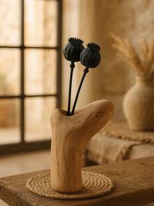 Jarrón de Flores de Madera Moderno de Fabricante Confiable, Adecuado para Hogares Contemporáneos que Buscan un Diseño Limpio, Material Natural - Product Image 2