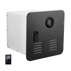 Scaldabagno Istantaneo a Propano da 15x15 Pollici Nero per Porta RV con Telecomando, 42000 BTU, per Doccia Istantanea e Comfort Ottimizzato - Product Image 1