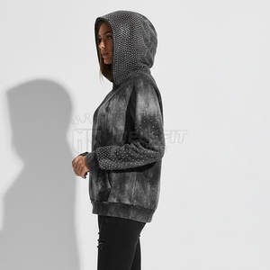 Sudaderas Cómodas de Invierno para Mujer, con Pedrería, Tejidas, Lavado Ácido, 100% Algodón Suave, Ligeras, para Uso Diario Informal - Product Image 5