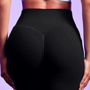 Leggings de Compresión Deportivos para Mujer al por Mayor, Personalizados, de Color Sólido, con Efecto Levanta Glúteos, Cintura Alta, Control de Abdomen, Pantalones de Yoga de Secado Rápido y Transpirables - Product Image 6