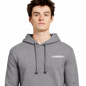 เสื้อฮู้ดดี้ผู้ชายทรงปกติ มีเชือกผูก ปรินท์ลายเล็กที่อก แขนยาว สไตล์ลำลอง สตรีทแวร์ รับผลิตตามสั่ง ขายส่ง ผู้ผลิต OEM B2 - Product Image 3