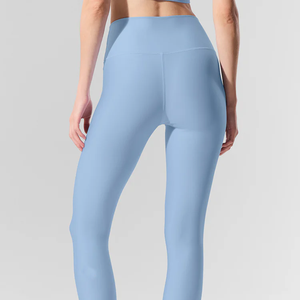 Ensembles de vêtements de yoga pour femmes à carreaux en 2 pièces avec logo personnalisé, en spandex/nylon, séchage rapide et légers pour les exercices de yoga - Product Image 5