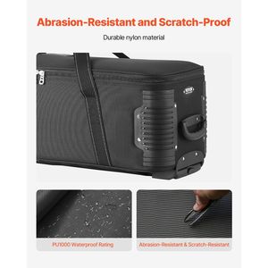 Valigia Trolley per Attrezzatura da Studio, Borsa per Fotocamera con Cinghie di Trasporto 35.83 X 11.81 X 14 / 91 X 30 X 35.5 cm - Product Image 4