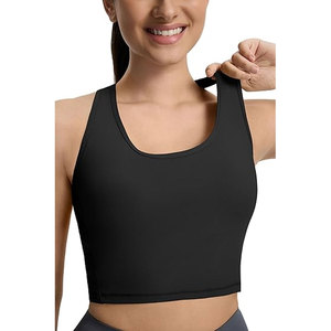 Soutien-gorge de sport Solid Trader à maintien élevé, sans coutures, confortable, pour la course, avec effet push-up, doux, respirant, pour l'entraînement, le yoga et le fitness - Product Image 3