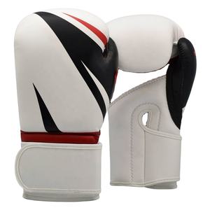 Guantes de boxeo gemelos personalizados de 14oz al por mayor para entrenamiento de MMA hechos de cuero PU para combate de Boxeo Deportivo aplicable - Product Image 1