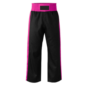 High Quality Breathable Cotton <b>Karate</b> Sportswear Adjustable Draw String Loose Fit Kick Boxing <b>Trouser</b> Stretch Panels for - Product Image 1