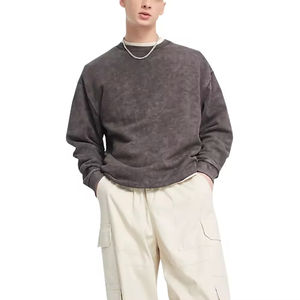 Sudaderas con Capucha para Hombre, Invierno, 350g, Lavado Ácido, 100% Algodón, Hechas a Medida, Alta Calidad, Transpirables, Ecológicas, Cuello Redondo - Product Image 4