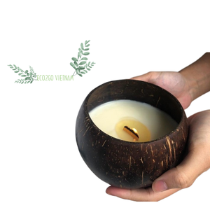 Natural Polished Color Eco-Friendly Coconut <b>Candle</b> Bowl for <b>Candles</b> High Quality Home Decor & Party Gift - Product Image 3