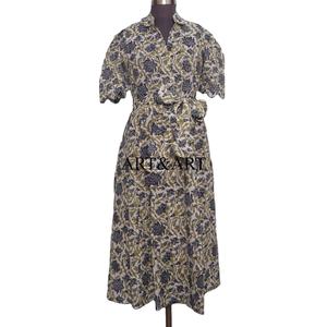 <b>Women's</b> <b>dress</b> Girls Sweet Natural Casual <b>Dresses</b> Elegant Floral Print V-Neck Midi Length Ready-Made Office casual wear - Product Image 3