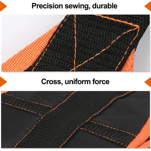 Sangles abdominales suspendues en nylon Rip-Stop avec mousquetons métalliques, rembourrées antidérapantes, pour barre de traction, réglables, légères, pour entraînement vertical - Product Image 3