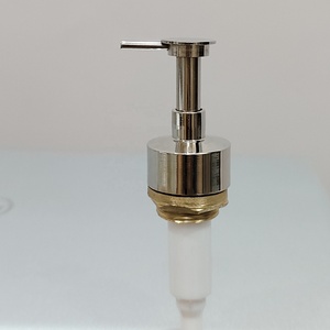 Newly Launched <b>Mirror</b> Polished Soap Lotion Dispenser Pump Premium Refillable Liquid Soap Dispenser Pump with <b>Plastic</b> Pipe - Product Image 1