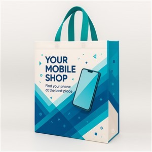 Bolsa de Compras Ecológica Reutilizable, Reciclada, Personalizada con Impresión de Imágenes, Laminada en PP, No Tejida, Fabricada en Vietnam - Product Image 4