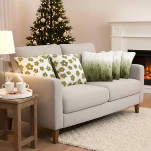 SOGA 5-Piece Ombre Faux Fur Pillowcase Set <b>Garden</b> Bloom Delight <b>Cushion</b> <b>Cover</b> for Sofa Decor - Product Image 6