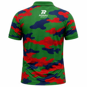 Polo pour homme à motif personnalisé, en polyester et élasthanne, taille US, coupe confortable, vêtements de golf, vêtements pour homme - Product Image 2