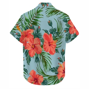 Chemise de plage pour homme, sublimation intégrale, style hawaïen tropical, séchage rapide, respirante, décontractée, à boutons, pour les vacances - Product Image 2