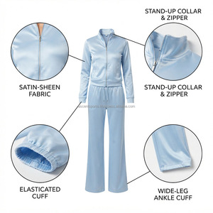 Women's Windbreaker Tracksuit Wholesale Custom <b>Nylon</b> Sportswear Set OEM ODM Jacket <b>Track</b> <b>Pants</b> Running Fitness Training Clothing - Product Image 6