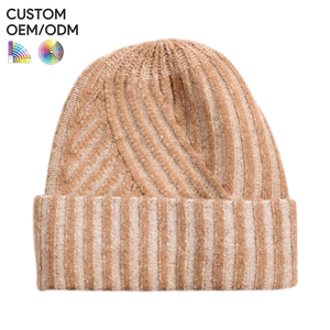 หมวกบีนนี่หนานุ่มแบบยูนิเซ็กซ์ สำหรับฤดูหนาว  รับผลิตตามแบบ OEM/ODM  รองรับการติดโลโก้ส่วนตัว สำหรับธุรกิจชายหาด - Product Image 6