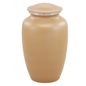 Urnas funerarias de aluminio para adultos con acabado en naranja y negro, urnas metálicas para cenizas humanas, urnas conmemorativas para cremación. - Product Image 4