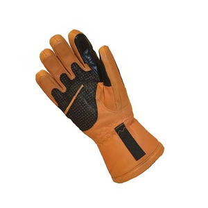 Ski <b>Gloves</b> Full Finger Cowhide Leather <b>Thermal</b> Insulated Hook And Loop Closure Men Winter Outdoor Activity - Product Image 5