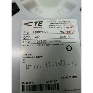 1 ล็อต จำนวน 1440 ชิ้น Tyco Electronics 1888247-1 I/O - อุปกรณ์และอะไหล่เซมิคอนดักเตอร์ระดับโลกที่เชื่อถือได้ - Product Image 5