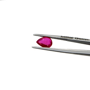 Rubis naturels de Bangkok, formes poire calibrées 7x9mm, pierres précieuses de rubis naturelles facettées en vrac pour la fabrication de bijoux, prêtes à l'emploi - Product Image 2