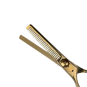Ciseaux de coiffure professionnels pour la dégaine, en acier inoxydable, outils de barbier, couleur et taille personnalisables, OEM - Product Image 3
