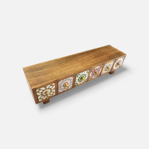 Boîte de rangement en bois à 6 tiroirs empilable pour petits objets, rangement vertical et horizontal, pour bijoux, médicaments - Product Image 4