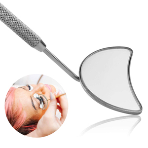 Precision Stainless Steel <b>Gold</b>-Plated <b>Wall</b> Mounted Lash Extension Inspection <b>Mirror</b> for Lash Mapping Single-Sided Eyelash - Product Image 5