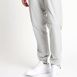 Pantalon tissé de couleur unie pour hommes, taille élastique, respirant, coupe décontractée, vêtements de golf - Product Image 4