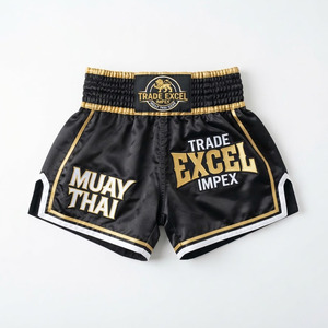 Pantalones Cortos de Muay Thai para Hombre, Marca Trade Excel Impex, Calidad Premium, Ecológicos, Transpirables, de Secado Rápido, para Entrenamiento de Artes Marciales - Product Image 4