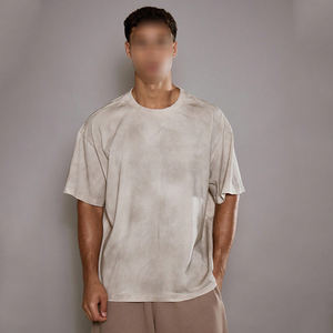 Camisetas de Hombre con Lavado Ácido de Alta Calidad Hechas a Medida OEM ODM, Suministro Directo de Fábrica, Camisetas de Manga Corta, Ropa Casual y Formal - Product Image 1