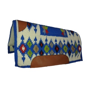 Tapis de selle western fin et confortable en laine et coton scintillant, style indien, pour l'équitation - Vente en gros fabricant - Product Image 1