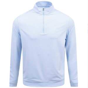 เสื้อสเวตเชิ้ตคอกลมแบบซิป ¼ ตัว ผู้ชาย ผ้าสเตรช ทรงโอเวอร์ไซส์ สีดำ - Product Image 1