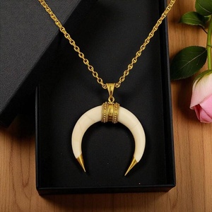 Handmade Natural Bone Pendant Necklace With Brass Viking <b>Locket</b> Charm Medieval Ethnic Jewelry From Manufacturer - Product Image 5