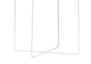 <b>White</b> Metal <b>Planter</b> Contemporary Elegant Indoor Outdoor Plant Pot - Product Image 5