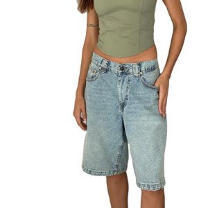 <b>Women's</b> <b>Jean</b> Shorts Loose Denim <b>Baggy</b> Bermuda Shorts Rise Wide Leg Trendy Casual Summer Denim Shorts Short <b>for</b> <b>Women</b> 2026 - Product Image 1