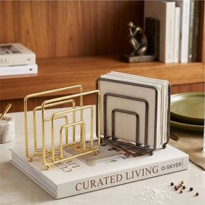 Support à serviettes en fer forgé nordique, porte-serviettes carré décoratif, support de rangement pour papier absorbant, pour cuisine, maison, fête et mariage - Product Image 1